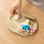 Personalised Yoga Cat Candle Holder with Name and Text Home Decor Birthday Gift for Yoga Lovers