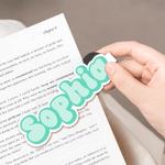 Gepersonaliseerde Multi-Color Retro Leuke Magnetische Bladwijzer Clip met Naam Dagelijks Lezen Verjaardagscadeau voor boekenliefhebbers Boekenwurmen