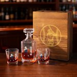 Decantador de whisky personalizado con el nombre y el número de un personaje de béisbol de dibujos animados Regalo de cumpleaños para los amantes del béisbol