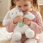 Personalisierte Schmetterling niedlichen Kaninchen Plüsch Ostern Hase Plüschtier mit Initialen und Namen Ostern Geschenk für Neugeborene Kinder