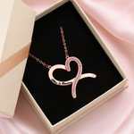 Personalized Convertible Infinity Love Birthstone Sterling Silver Necklace with Engraved Names Birthday Valentine's Day Anniversary Gift for Women