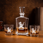 Personalized Engraved Guitarist Whiskey Decanter with Name Birthday Father's Day Gift for Bartender Dad Man