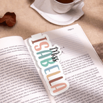 Henkilökohtainen värikäs nimi Magneettinen kirjanmerkki Clip otsikko Book Club syntymäpäivälahja opettajille kirjan ystäville