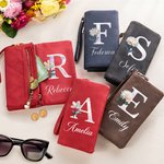 Portafoglio da polso pieghevole in pelle PU personalizzato con nome e più scomparti - Regalo di compleanno e anniversario per donne