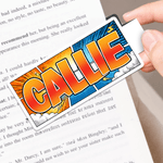 Henkilökohtainen Comic Style värillinen Letter Magnet kirjanmerkki Clip nimi Syntymäpäivä takaisin kouluun lahja Bookwormsille