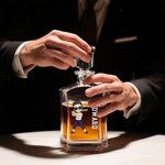 Personalized Baseball Cartoon Character Whiskey Decanter with Name Father's Day Birthday Gift for Baseball Players Whiskey Lovers