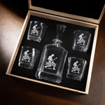 Personalized Engraved Guitarist Whiskey Decanter with Name Birthday Father's Day Gift for Bartender Dad Man