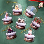 Personalised Snowglobe Design Christmas Ornament with Photo Christmas Tree Decor Gift for Family