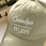 Personalizada Multicolor Simplicidad Transpirable Ajustable Trucker Sombrero con Bordado Texto Día del Padre Regalo de Navidad para Kid Papá Abuelo