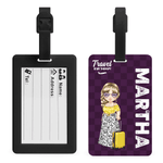 Etiqueta de equipaje de viaje personalizada con nombre y texto Accesorio de viaje Regalo de cumpleaños para familiares y amigos