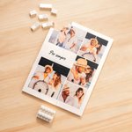 Puzzle di mattoncini personalizzato con foto e testo, decorazione da tavolo - Regalo di San Valentino o compleanno per coppie