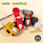Personalized Cartoon Marsupilami PU Leather Golf Ball & Tee Holder Pouch with Name Birthday Gift for Golf Lovers | Callie × Marsupilami®