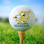 Personalized Long-Tailed Leopard Marsupilami Golf Ball with Initial and Name Birthday Gift for Golf Lovers Players | Callie × Marsupilami®