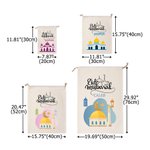 Eid Mubarak personalizado Media Luna Estrella Arco Bolsa de regalo con nombre Ramadán Eid Regalo para niños