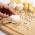 Personalized Engraved House Photo Bamboo Cherry Wood Walnut Wood  Cutting Board with Title and Text Daily Use Housewarming Gift for Friends Family