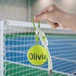 Personalized Tennis Ball Keychain with Name Bag Charm Christmas Birthday Team Gift for Coach Tennis Lovers Teammates
