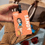 Etiqueta de equipaje de viaje personalizada con nombre y texto Accesorio de viaje Regalo de cumpleaños para familiares y amigos