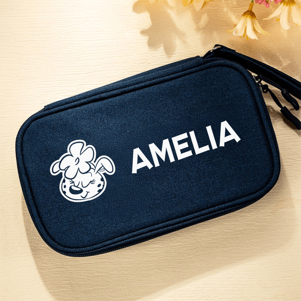 Gepersonaliseerde gele luipaard Marsupilami Multi-Vakjes Opbergtas Verjaardagscadeau voor Familie Vrienden | Callie × Marsupilami®