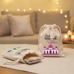 Eid Mubarak personalizado Media Luna Estrella Arco Bolsa de regalo con nombre Ramadán Eid Regalo para niños
