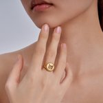 Personalized Cat Dog Pet Face Photo Design Ring with Name Memorial Jewellery Birthday Anniversary Gift for Pet Lover Owner