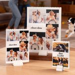 Puzzle di mattoncini personalizzato con foto e testo, decorazione da tavolo - Regalo di San Valentino o compleanno per coppie