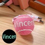 Personalized Tennis Ball Keychain with Name Bag Charm Christmas Birthday Team Gift for Coach Tennis Lovers Teammates