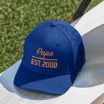 Personalizada Multicolor Simplicidad Transpirable Ajustable Trucker Sombrero con Bordado Texto Día del Padre Regalo de Navidad para Kid Papá Abuelo