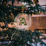 Personlig nissehatt nissehatt nissepynt med initialer og navn Juletre dekorasjon julegave til familie og barn