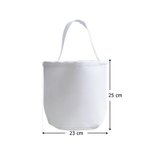 Gepersonaliseerde Canvas Paasmand met Konijntje- en Bloemmotief met Naam en Initiaal Eierenjacht-accessoires Paascadeau voor Jongens en Meisjes