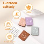 Personoitu syntymänkukka magneettinen nahkainen kirjanmerkki nimellä syntymäpäivälahja kirjallisuuden ystäville lukutoukille