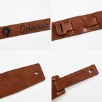 Personalized Guitar Elements PU Leather Guitar Shoulder Strap with Name Anniversary Birthday Gift for Guitar Players Lovers