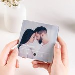 Personalisierter Musik-Player Kühlschrankmagnet im Album-Cover Design mit eigenem Foto und Wunschlied Geburtstag Jahrestag Geschenk für Familie Paare