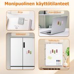 Personoitu syntymänkukka magneettinen nahkainen kirjanmerkki nimellä syntymäpäivälahja kirjallisuuden ystäville lukutoukille