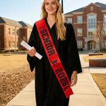 Personalised Gymnastics Silhouette Shine Graduation Sash with Name Graduation Ceremony Gift for Graduates