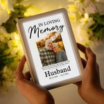 Personalized In Loving Memory LED Photo Frame Mirror with Nickname and Date Memorial Sympathy Gift for Loss of Loved One