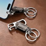 Personalisierte Multifunktions-Drehung Flaschenöffner Schlüsselanhänger mit Namen Vatertag Jahrestag Geburtstag Geschenk für Vater Freund Ehemann