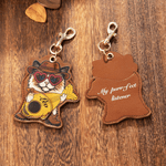 Portachiavi personalizzato a plettro per chitarra con nome e testo Uso quotidiano Regalo di compleanno per gli amanti dei gatti chitarristi