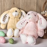 Henkilökohtainen Bunny pehmolelu Glitter nimi pääsiäinen syntymäpäivälahja lapsille