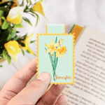 Gepersonaliseerde Geboortebloem Magnetische Bladwijzer Clip met Naam Lezen Gebruik Verjaardagscadeau voor leraren Studenten Lezen Lovers