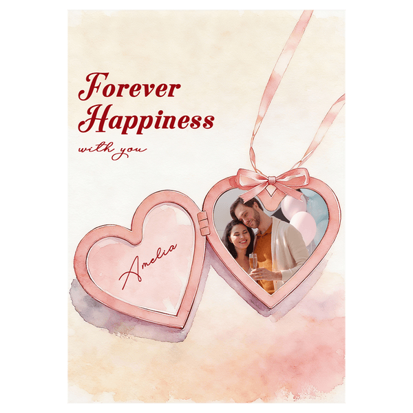 Heart Locket Valentine's Day Ecard