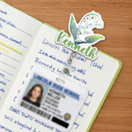 Personalized Birth Flower Acrylic Badge Reel with Name Appreciation Nurse Week Valentine's Day Gift for Doctor Nurse Medical Staff