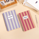 Personalised Colourful Striped A5 Notebook with Name and Text Recording Accessory Daily Use Back to School Gift for Students Friends