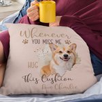 Personlig flerfarget Paw Print Photo Soft Throw Pillow Cover med navn Hjem dekorasjon Memorial Sympathy Pet Loss Gave til kjæledyrseiere