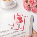 Gepersonaliseerde Geboortebloem Magnetische Bladwijzer Clip met Naam Lezen Gebruik Verjaardagscadeau voor leraren Studenten Lezen Lovers