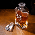 Personalized Cheers to Year Whiskey Decanter with Engraved Name Birthday Anniversary Gift for Liquor Lover