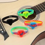 Bracelet en silicone avec 5 médiators pour la guitare Cadeau d'anniversaire pour les amateurs de musique et de guitare