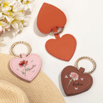 Personalized Crystal Birth Flower Portable PU Magnetic Leather Hat Clip with Name Travel Accessories Birthday Gift for Women Girls