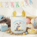 Personalized Cute Bunny Easter Basket with Name Party Decoration Easter Gift for Boys Girls