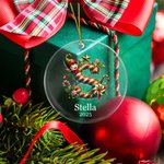 Personlig nissehatt nissehatt nissepynt med initialer og navn Juletre dekorasjon julegave til familie og barn