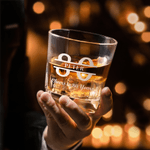Personalized Cheers to Year Whiskey Decanter with Engraved Name Birthday Anniversary Gift for Liquor Lover